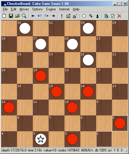 checkers against toughest computer
